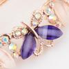 Womens Barrettes Butterfly Hair Clips for Women Crystal Rhinestone Barrettes Hairpin Hair Accessories Black view 3