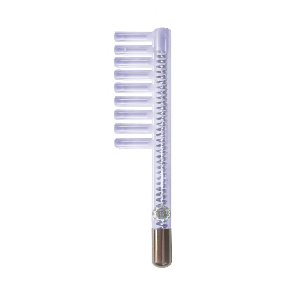Spare Glass Attachment Electrode for HF Facial Device (11.00mm, Argon Comb with Coil)
