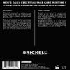 Brickell Men's Daily Essential Face Care Routine I, Gel Facial Cleanser Wash and Face Moisturizer Lotion, Natural and Organic, Unscented, Skincare Gift Set view 4