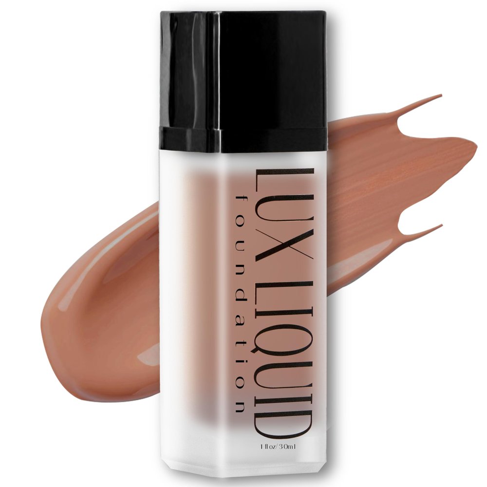 BaeBlu Organic Aloe-Based LUX Liquid Foundation, Natural Vegan Gluten-Free Made in USA, Mocha