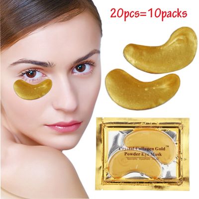 20pcs=10packs Gold Masks Crystal Collagen Eye Mask Hotsale Eye Patches For The Eye Anti-Wrinkle Face Mask Remove Black Eye Care by ShopIdea