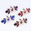 Womens Women Hair Ornaments Hairpin Accessories Enamel Crystal Rhinestone Peacock Hair Clip Barrettes Blue view 2