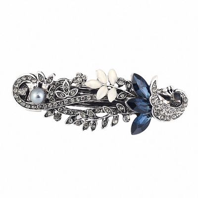 Womens Vintage Metal Hairpins Hair Clips Accessories Jewelry Women Butterfly Leaf Peacock Barrettes Hairwear Antique Bronze Plated