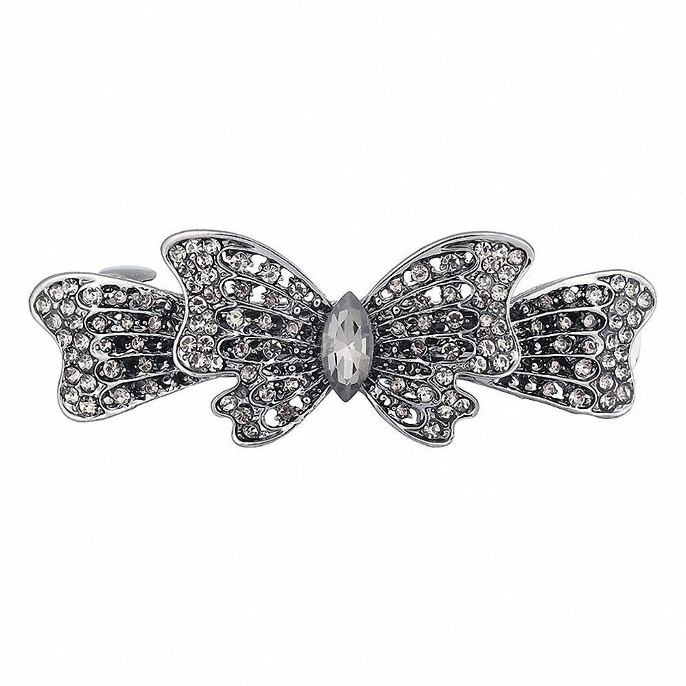 Womens Vintage Metal Hairpins Hair Clips Accessories Jewelry Women Butterfly Leaf Peacock Barrettes Hairwear Gray