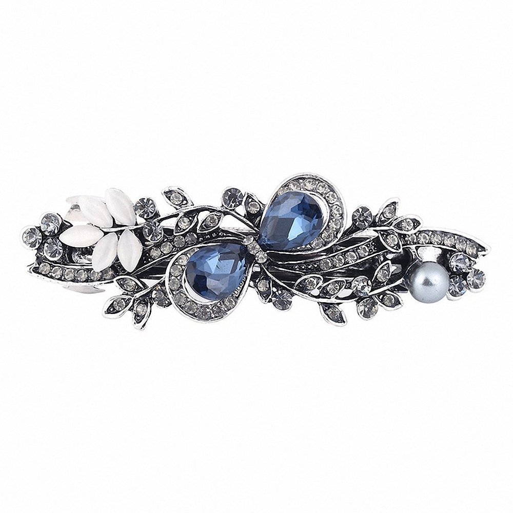 Womens Vintage Metal Hairpins Hair Clips Accessories Jewelry Women Butterfly Leaf Peacock Barrettes Hairwear Antique Copper Plated
