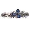 Womens Vintage Metal Hairpins Hair Clips Accessories Jewelry Women Butterfly Leaf Peacock Barrettes Hairwear Blue White Zinc Plated view 1