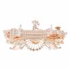 Womens Women Hair Ornaments Hairpin Accessories Enamel Crystal Rhinestone Peacock Hair Clip Barrettes Coffee view 4