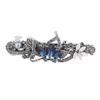 Womens Vintage Metal Hairpins Hair Clips Accessories Jewelry Women Butterfly Leaf Peacock Barrettes Hairwear Blue Zinc Plated view 1