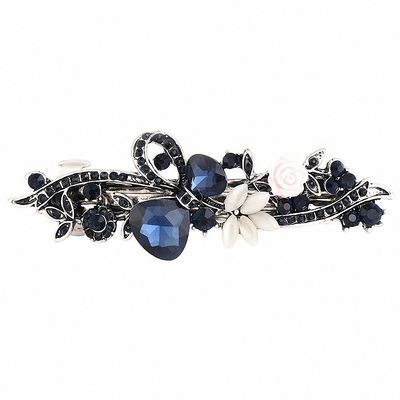 Womens Vintage Metal Hairpins Hair Clips Accessories Jewelry Women Butterfly Leaf Peacock Barrettes Hairwear Light Yellow Gold Color