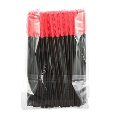 ADAMAI Professional Disposable Silicone Eyelash Mascara Brushes Wands Applicator Makeup Kits (Pack of 100, Pineapple-shape)