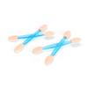 ADAMAI Disposable Dual-head Eyeshadow Brush Sponge Tipped Oval Makeup Applicator (Pack of 10, Blue) view 2