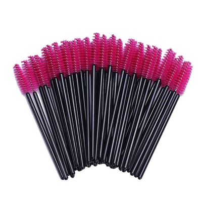 ADAMAI Professional Disposable Eyelash Mascara Brushes Wands Applicator Makeup Kits (Pack of 100, Rose)