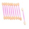 ADAMAI Disposable Dual-head Eyeshadow Brush Sponge Tipped Oval Makeup Applicator (Pack of 50, Pink) view 1