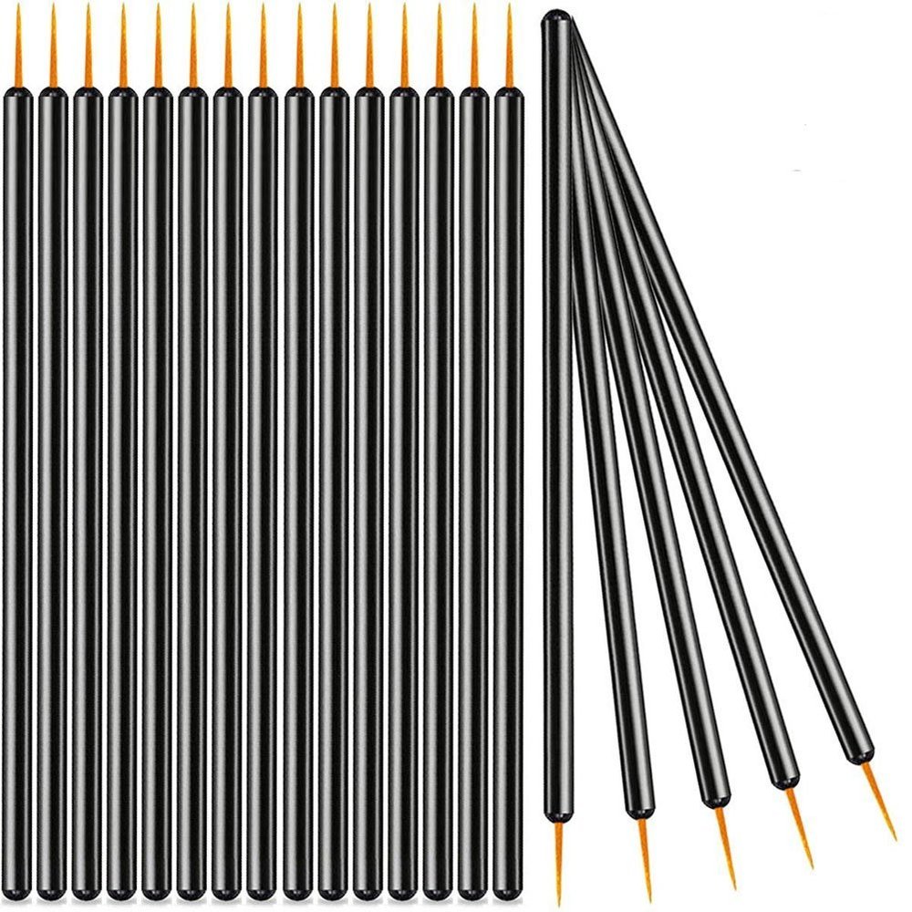 ADAMAI Professional Disposable Eyeliner Brush Wands Applicator Makeup Kits (Pack of 500, Gold-head)