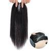 100% Real Human Hair Toppers Hand Tied Clip in Mono Wiglet Top Hairpieces Wiglet for Women, 8" Dark Brown view 4