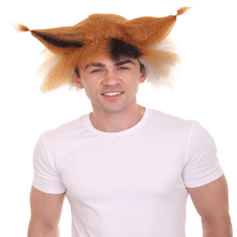 HalloweenPartyOnline Cats Musical Brown & Black Wig HM-648 (Adult)