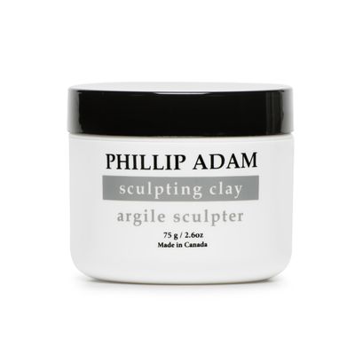 Phillip Adam Sculpting Hair Clay for Strong Hold and Matte Finish - With Bentonite Clay and Natural Beeswax - All Natural Based - 2.6 Ounce