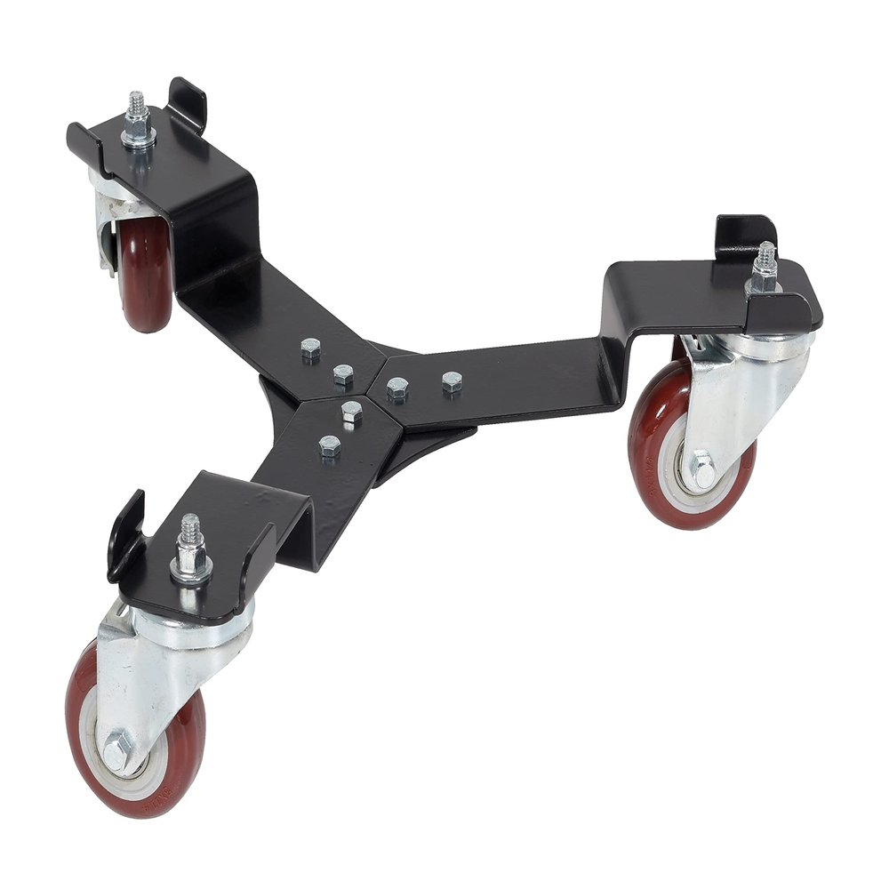 Vestil KT-S-16-200-BK Steel Keg Transport Skate 18 in x 18 in x 5 in 200 lb Capacity Black