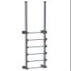 Vestil DKL-6-GYSG Steel Walk Through Dock Ladder 6 Step 300 Lb. Capacity Gray Semi Gloss view 1