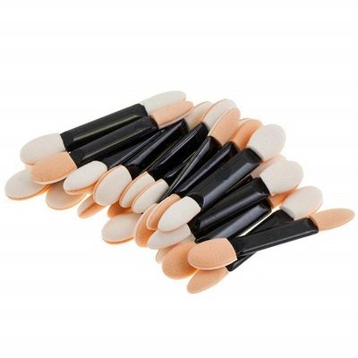 AMIZOB Pro Black Disposable Dual-side Eye Shadow Brush Sponge Makeup Applicator Tool (50pcs)