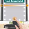 FASCINATE Lighted Makeup Mirror, 21 Bright LED Lights, 3x/2x/1x Magnifying Trifold LED Vanity Mirror, Touch Control Dimmable Brightness,180  Rotaion view 4