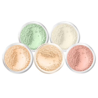 5pc KIT Mineral Makeup Bare Face Set Full Coverage Concealer Blush Foundation Illuminating Powder (Fair Shade 1)