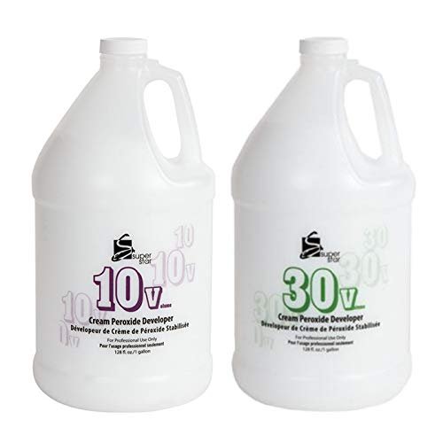 Super Star 10V Cream Peroxide Developer Gal + 30V Cream Peroxide Developer Gal