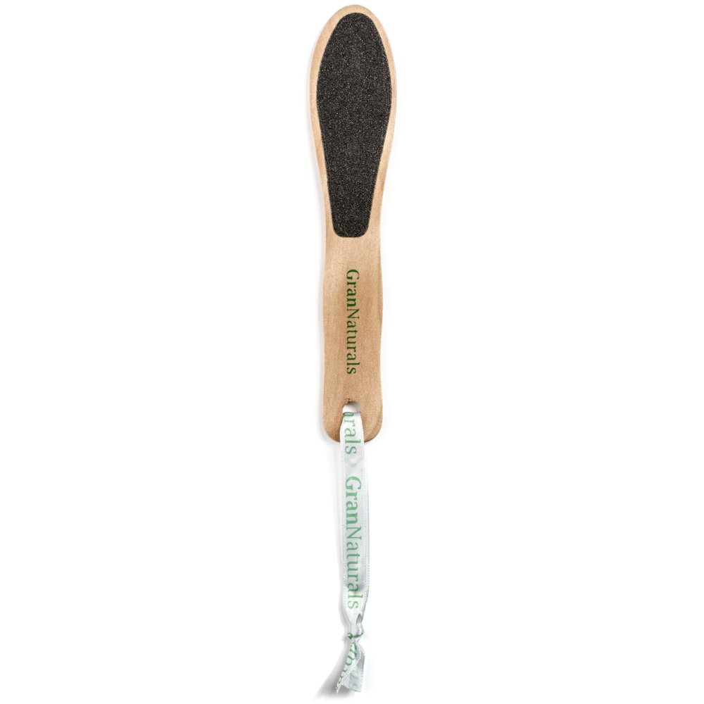 2 Sided Wooden Foot File - Dry, Dead Skin Exfoliator, Sander, & Scrubber Tool for Feet and Heel - Men & Women