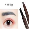 Magik 2 Pack Waterproof Eyebrow Pencil Retractable Slant Tip & Brush Double-ends Natural Hair-like Look (#4 Ash Gray) view 2