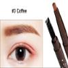Magik 2 Pack Waterproof Eyebrow Pencil Retractable Slant Tip & Brush Double-ends Natural Hair-like Look (#3 Coffee) view 2