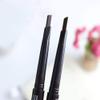 Magik 2 Pack Waterproof Eyebrow Pencil Retractable Slant Tip & Brush Double-ends Natural Hair-like Look (#1 Black) view 4
