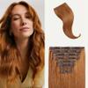 Luxy Hair 20" Natural Red Classic Clip-In Hair Extensions (160 grams) 100% Remy Human Hair, Natural,Volume, 10-Piece Set, Blends Easily view 1