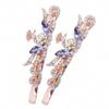 Womens One Pair Peacock Hairpin Hair Jewelry Crystal Rhinestone Hair Clips Hair Accessories for Women Purple view 1