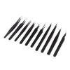 10pcs Stainless Steel Tweezer Set, Anti-Static ESD Tweezers with Tips for Electronics Repair, Soldering, Crafting and Jewelry By G.S ONLINE STORE view 2