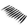 11 Pcs Long Stainless Steel Tweezers for Electronics Soldering, Watch, Jewelry, Hobby Crafts, Eyelash Extensions, Ingrown Hair - with Case by G.S Online Store view 1