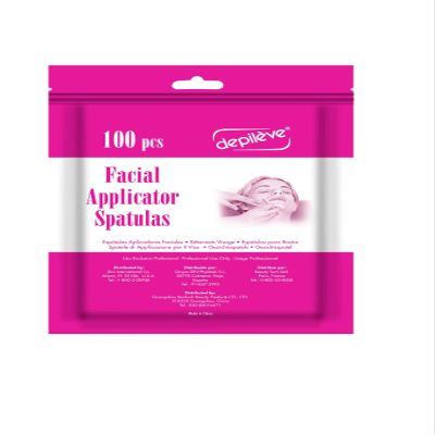 Depileve Wooden Facial Applicators - Waxing Applicator Sticks - Box of 100