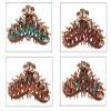 Women Lady Retro Flowers Hair Claw Clip Large Hair Updo Grip Bath Accessories for Thick Hair Vintage Alloy Rhinestone Non-Slip Hair Jaw Clips Hairpin Fancy Hair Barrette Clamp (Colourful) view 3