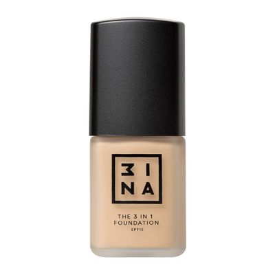 3INA The 3-in-1 Foundation  Liquid Foundation with SPF 15  12-Hour, Light to Medium Coverage  Skincare, Concealer, Coverage in One  213  1.01 oz