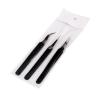 3pcs of Fine tip Curved + Straight and Round Anti-Static Tweezers Set By G.S Online Store view 2