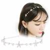 Womens Simple Hairband Hair Jewelry Rhinestone Starfish Headband for Women Elegant Hairwear Hair Accessories Silver Plated view 2