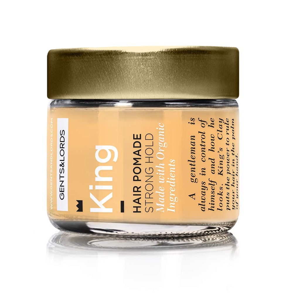 Gents & Lords King Hair Pomade For Men, Strong Hold (2 Oz)