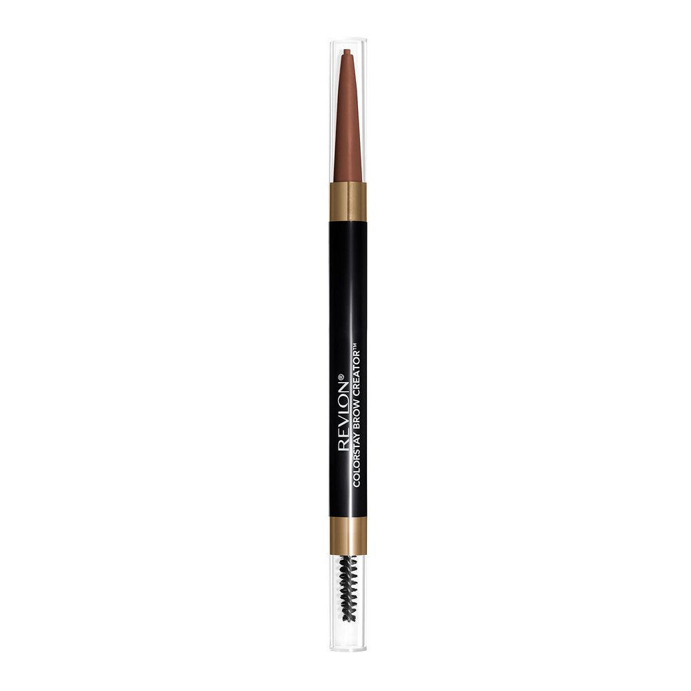 Revlon ColorStay Brow Creator, 2-in-1 Precise Eyebrow Pencil & Powder with Spoolie Brush, Waterproof, Stocking Stuffer for Her, 620 Auburn, 0.003 oz