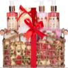 BRUBAKER Cosmetics 'Vanilla & Poeny Blossom' 14-Pieces Bath Gift Set in Decorative Basket view 1
