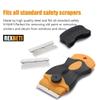 REXBETI 100PCS Single Edge Razor Blades, Industrial Razor Blades for Scraper, Suitable for Removing Labels, Decals, Stickers and Old Paint view 4