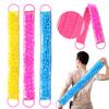 3 PACK Double-Sided Lace Cloth Back Loofah Scrubber Bath Scrub Shower Sponge Long Exfoliating Back Scrubber Scratcher Strap With Handle, Cream Skin Wash Cleaner Applicator view 1