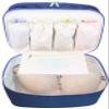 Travel Organizer Underwear Bag - Large Double Layer Packing Storage Bag - Fits Large Bra, Socks, Underpants, Cosmetic, Toiletry kit (Dark Blue) view 4