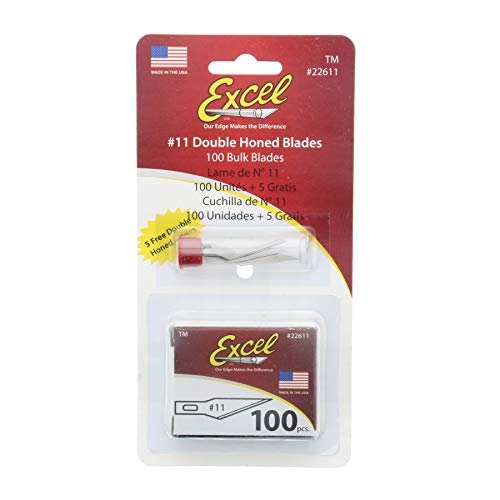 Excel Blades 22511#11 Double Honed Blade - 100 Pcs Boxed *22611A