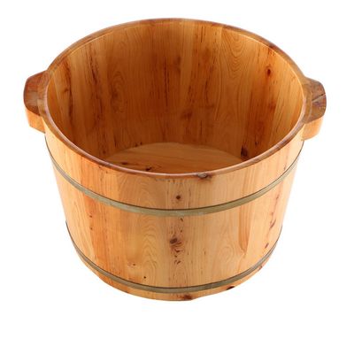 ERHANG Pedicure Basin Cedar Foot Bath Barrel Foot Massage Foot Tub Basin High 26cm Foot Washing Barrel Wooden Foot Basin Middle-Aged and Elderly Health Care Gift