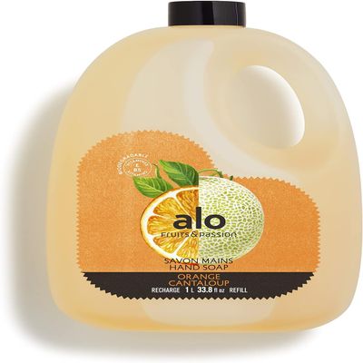 ALO FRUITS & PASSION Orange Cantaloup Hand Soap Refill, 33.8 fl oz, Made in Canada