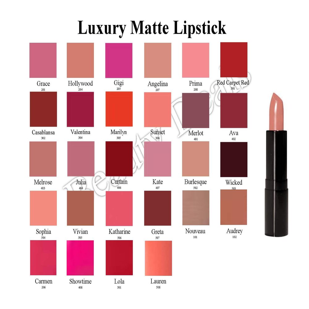 Beauty Deals Luxury Matte Lipstick Luxurious Hydrated Creamy Lipstick (Vivian)
